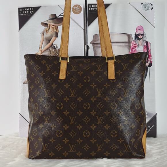 Louis Vuitton Handbags - AUTHENTIC LOUIS VUITTON MONOGRAM CABAS MEZZO TOTE HANDBAG AR0082